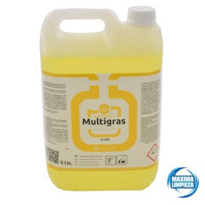 H-250 MULTIGRAS (5L) DESENGRASANTE MULTIUSOS LQ