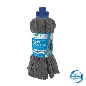 FREGONA TIRAS MICROFIBRA 160GR GRIS BY