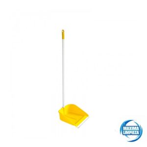 RECOGEDO C/MANGO METALIC Y GOMA AMARILLO MAYA
