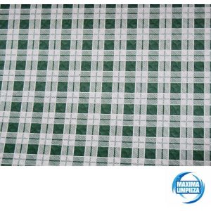 MANTEL 100X100 40GR CUADROS VERDES (400UDS)