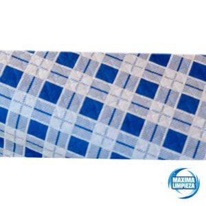 MANTEL 100X100 40GR CUADROS AZULES (400UDS)