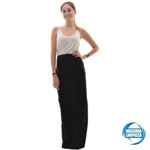MANDIL SARGA NEGRO FRANCES 105X105