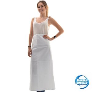MANDIL FRANCES SARGA BLANCO 115X90