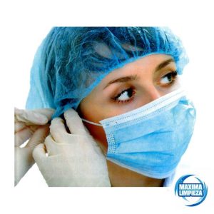MASCARILLA HIGIENICA 3C C/GOMA AZUL 50UND