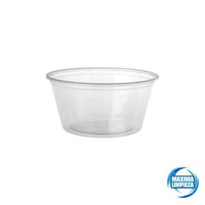 SALSERA S/TAPA 60CC TRANSP PP 2OZ (100UDS)
