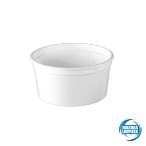 TARRINA PLASTICO BLANCA 500CC PP (50UDS) RT