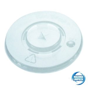 TAPA PLANA CRUZ ARISTEA VASO 500 TRANSP(100U)