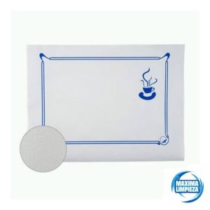 MANTEL 30X40 40GR BLANCO DECORADO (1000UDS)