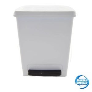 PAPELERA PEDAL ABS BLANCA 26L