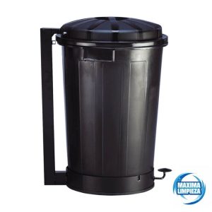 CUBO PEDAL CON TAPA GOLIAT 95L NEGRO