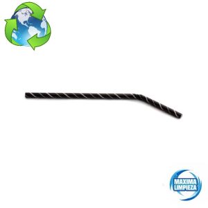 CAÑA PAPEL FLEXIBLE 210X6 NEGRA RAYA BCA 48UN