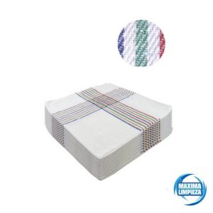 PAÑO ALGODON BLANCO 60X60 (12UDS) HB