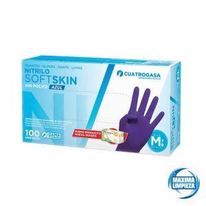 GUANTE NITRILO AZUL DERMOLITE T/G (100UDS)