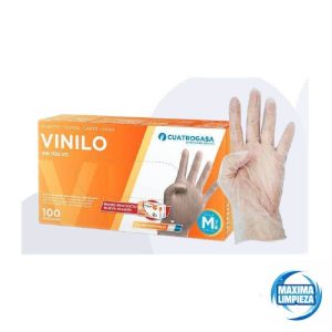 GUANTE VINILO SIN POLVO T/M (100UDS)