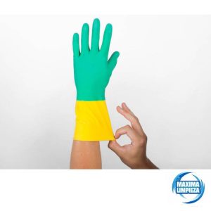 GUANTE FLOCADO BICOLOR T/M (PAR)