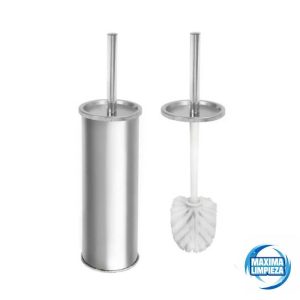 ESCOBILLERO WC. ACERO INOX REDONDO