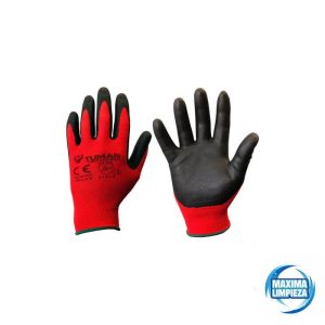 GUANTE NYLON NITRILO-FOAM ROJO T/M N-9