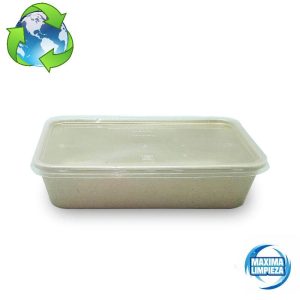 ENVASE RECTANG.500ML CAÑA AZUCAR C/TAPA (50U)