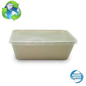 ENVASE RECTANG.750ML CAÑA AZUCAR C/TAPA (50U)