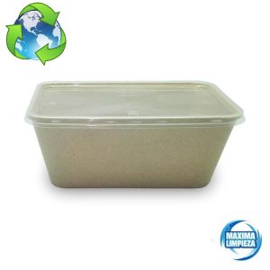 ENVASE RECTANG.950ML CAÑA AZUCAR C/TAPA (50U)
